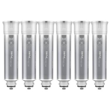 Imagem de Kit 6 Filtros/Refis Originais de Água Acqua Pure para Purificador Electrolux PE12A/PE12B/PE12G/PE12V/PE12P