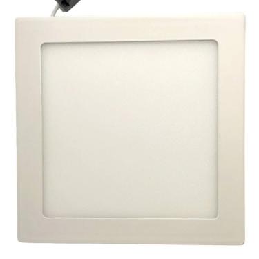 Imagem de Plafon Painel de LED QUADRADO de Embutir 17cm de diâmetro Bivolt (110/220V)- 12W - 3000k