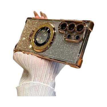 Imagem de Capas MagSafe com Glitter para Samsung Galaxy A24, A55 5G, A53, A54, S