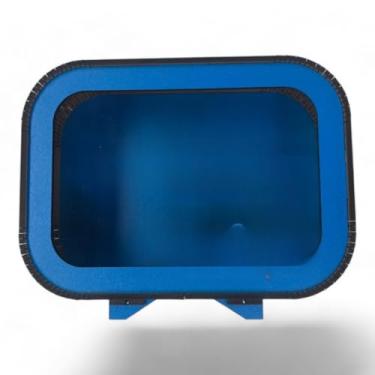 Imagem de Cofrinho Infantil Personalizado Em Com Chaveiro - Cofre Para CriançAs + Item De DecoraçãO(Azul)