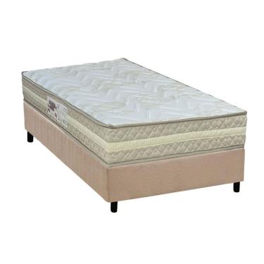 Imagem de Conjunto Box Solteiro: Colchão Espuma Paropas AG65 Master Clean + Base CRC Suede Clean (88x188)