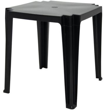 Imagem de Mesa Quadrada Tambaú Preta - 92314009 - Tramontina Mesa Quadrada Tambaú Preta - 92314-0...