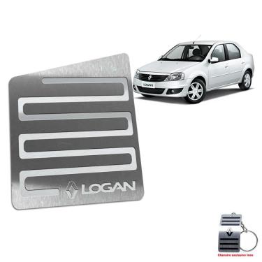 Imagem de Descanso de Pé Renault Em Aço Inox Logan 2011 A 2013 Prata