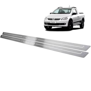 Imagem de Soleira De Porta Volkswagen Saveiro G5 Aço Inox
