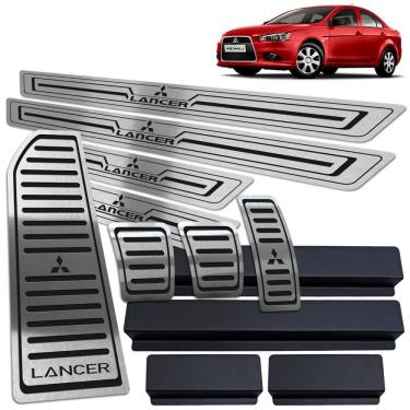 Imagem de Soleira Pedaleira Descanso Lancer 2007/2019 Manual Preto BR