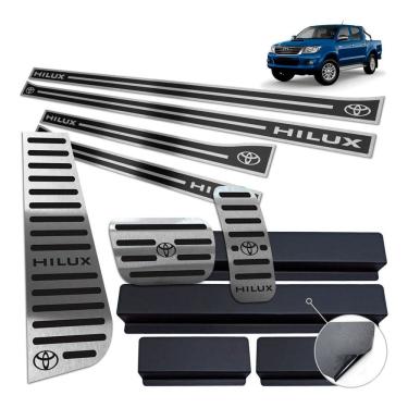 Imagem de Soleira Pedaleira Auto. Descanso Hilux 2006 A 2012 Preto AR