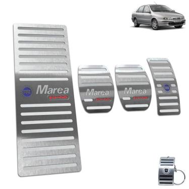 Imagem de Pedaleira + Descanso Marea Turbo 1998 A 2007 Manual Prata