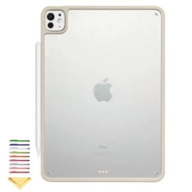 Imagem de UUcovers Capa para iPad Pro de 12,9 polegadas 6ª/5ª/4ª/3ª geração (2022/2021/2020/2018) [suporta 2º carregamento de lápis], acessório magnético, traseira rígida translúcida fina e à prova de choque