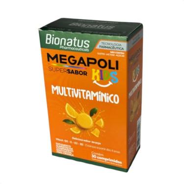 Imagem de Megapoli Kids Multivitaminico Sabor Laranja com 30 comprimidos
