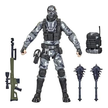 Imagem de Boneco Fortnite Victory Royale Series, Figura de 15 cm com Acessórios - Metal Mouth - F4977 - Hasbro, Preto e cinza