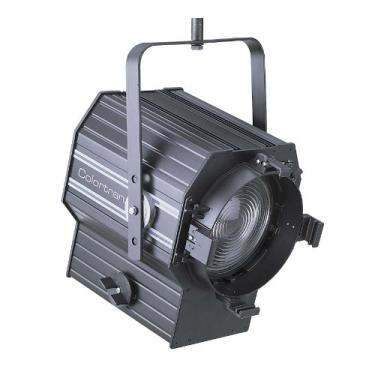 Imagem de Leviton FR2TV-50B Fresnel para televisão de 20,3 cm com grampo "C", cabo de segurança com moldura colorida, preto