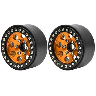 Imagem de Domary Cubo de Roda de Carro de Liga de Alumínio RC, 8 Orifícios, Forte e Durável, para Hsp/redcat//tamiya/hpi/carros Axiais (Preto+ouro)