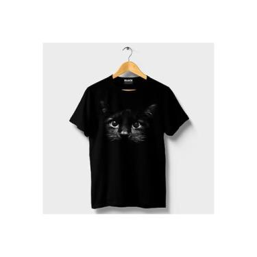 Imagem de Camiseta Blackfans Black Cat Print LED de alta definição - Lightbek Of