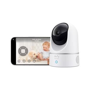 Imagem de eufy Câmera E220 por anker, Câmera de Segurança Wi-Fi 360º, 2K, Babá Eletrônica, Visão Noturna, Audio de duas vias, Detecção de Movimentos, Trabalha com Alexa, Compatível HomeBase 3