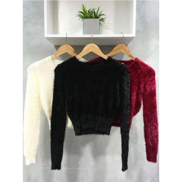 Imagem de Croped pelinho - Massary jeans , Vermelho