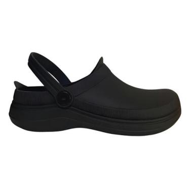 Imagem de Sandália Boa Onda Safe Anatômico Profissional Antiderrapante, Preto, 3