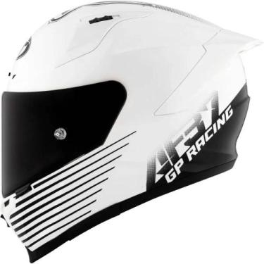 Imagem de Capacete KYT Striker 2V Livery AF37 Preto e Branco, 58