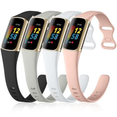Imagem de Pulseiras de reposição GEAK Slim Band para Fitbit Charge 5/6