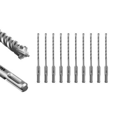 Imagem de Conjunto de brocas de martelo rotativo SALI 10PCS 4,76 mm x 15,24 cm S