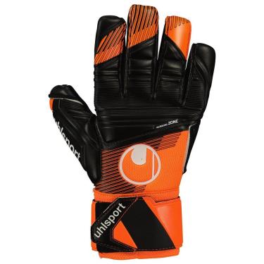 Imagem de Luva de Goleiro Uhlsport Super Resist+ HN Profissinonal Laranja/Preto Tamanho 09