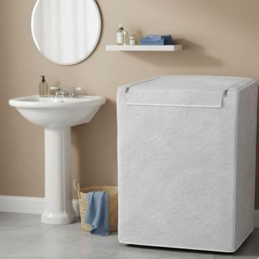 Imagem de Capa para Máquina de Lavar Branca com Zíper Brastemp Consul Electrolux Tecido Resistente e Impermeável (P)