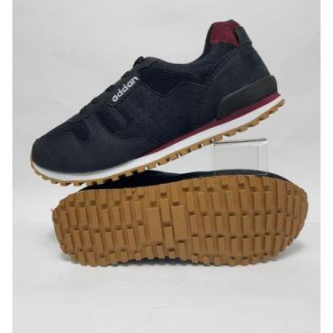Imagem de Tênis Masculino Addan Design Retro Esporte Casual 15033 (62036), Preto