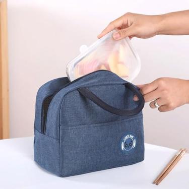 Imagem de Bolsa isolante, bolsa térmica portátil, à prova de vazamento, grande capacidade, para escola, trabalho, viagem, acampamento