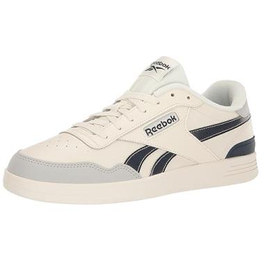 Imagem de Reebok Tênis unissex adulto Court Advance Clip, Giz/cinza puro 2/vetor azul-marinho, 40/42 BR