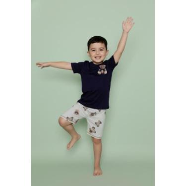 Imagem de Pijama Infantil Masculino Urso Mescla - Pink Dream, 06