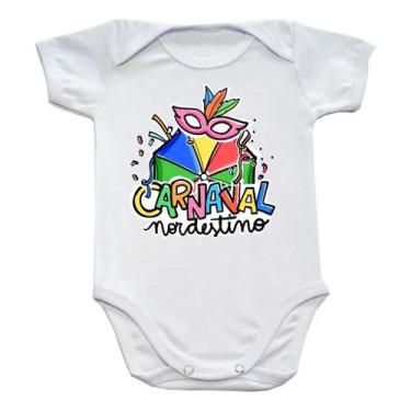Imagem de Body Bebê com Frases: Oba É Carnaval, Carnaval Nordestino - Vem Bebê, 