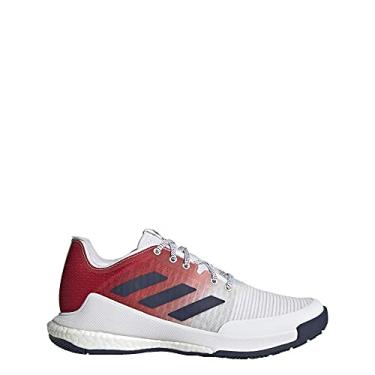 Imagem de adidas Crazyflight Cross Trainer feminino, Cloud White Team Navy Team Collegiate, 37 1/3 EU