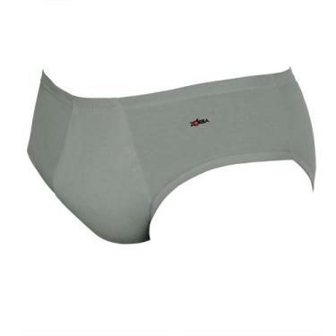 Imagem de Cueca Zorba Slip 172 Algodao com Abertura, G, Grafite