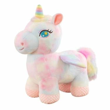 Imagem de Boneca de pelúcia, unicórnio colorido, 75 cm, grande, recheado