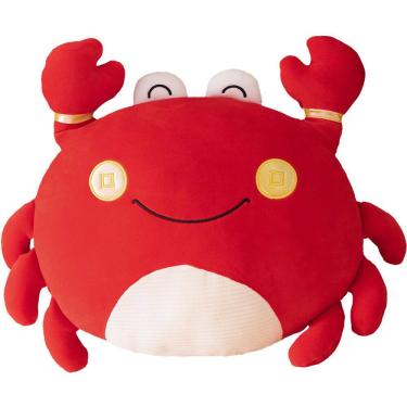 Imagem de Brinquedo de pelúcia, caranguejo de desenho animado, 50 cm, bicho de pelúcia macio para crianças