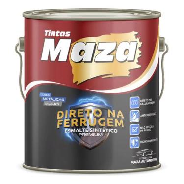 Imagem de Esmalte Sintético Direto na Ferrugem Metálico e Brilhante 3.6lt Maza, 