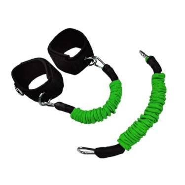 Imagem de menolana Faixas de resistência para treinamento de pernas, cintos de cintura, equipamentos para tornozelos, cordas de resistência para basquete, academia, Verde