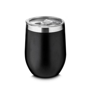 Imagem de Copo Térmico Inox 350ml Preto - Acompanhante Ideal Para Bebidas Quentes E Frias!