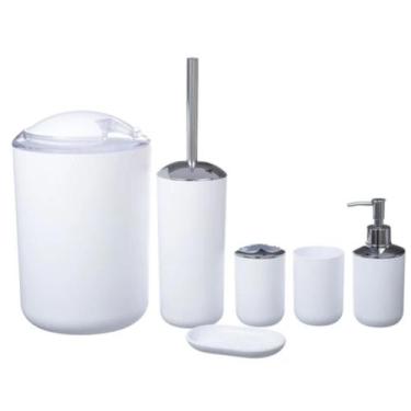 Imagem de Kit Banheiro Com Dispenser E Escova De Alta Qualidade - GBG STORE