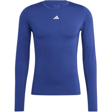 Imagem de adidas Camiseta masculina Techfit manga longa G Team azul royal