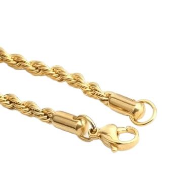 Imagem de Pulseira Masculina Estilo Baiano 4mm 20cm Banhada a Ouro 18k Banho Triplo Italiano Torcida Moderna Exclusiva