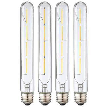 Imagem de Lâmpada LED XININSUN T10 4W 400lm 4000K regulável E26 120V, pacote com