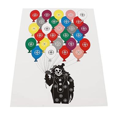 Imagem de Yinhing de Papel de Tiro Com de Cobre Pesado de 10 Unidades para Prática Interna e Externa Com Suporte de Suspensão 45x32cm (Balão Palhaço)