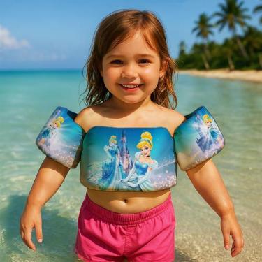 Imagem de Colete Salva Vidas Infantil Boia de Braço para Praia Piscina Tema Prin