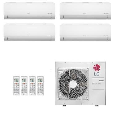 Imagem de Ar-Condicionado Multi Split Inverter LG 48.000 (2x Evap HW 7.000 + 2x Evap HW 24.000) Quente/Frio 220V