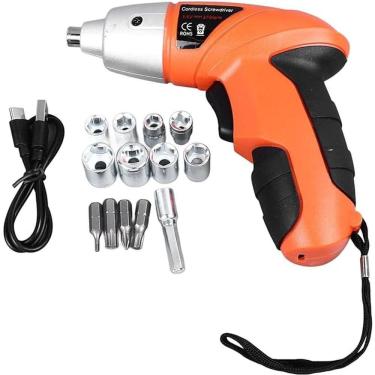 Imagem de Parafusadeira Elétrica S- Fio 45 Peças C- Mala Portátil Bate