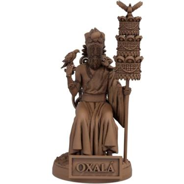 Imagem de Estátua Oxalá Umbanda Candomblé - Orixá Obatalá (Cor Madeira)