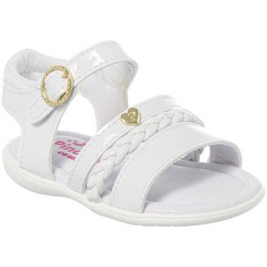 Imagem de Sandália Infantil Bebe Menina Trança - PINOKIO CALÇADOS, Branco, 19