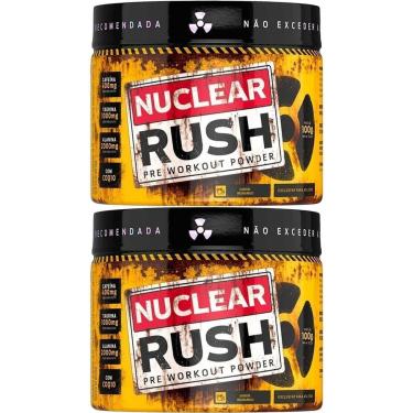 Imagem de Kit 2X Nuclear Rush Pre Workut Powder - 100g Morango - BodyAction-Masculino