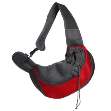 Imagem de Bolsa de Ombro para Pet Cachorro e Gato Transversal Confortável e Prática para Transporte de Animais (Vermelho【Alta Qualidade】)