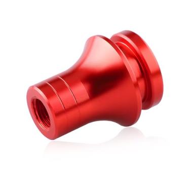 Imagem de MUQIDA Retentor de bota de manípulo de câmbio de carro, M12 x 1,25 conector manual de alavanca de câmbio de alumínio M12 x 1,25, adaptador/suporte de retenção para veículos de transmissão manual